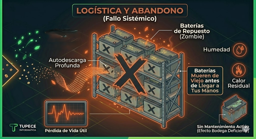 Baterías en stock y logística